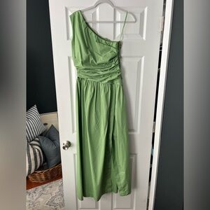 Abercrombie & Fitch Green One-Shoulder Dress. Never worn.